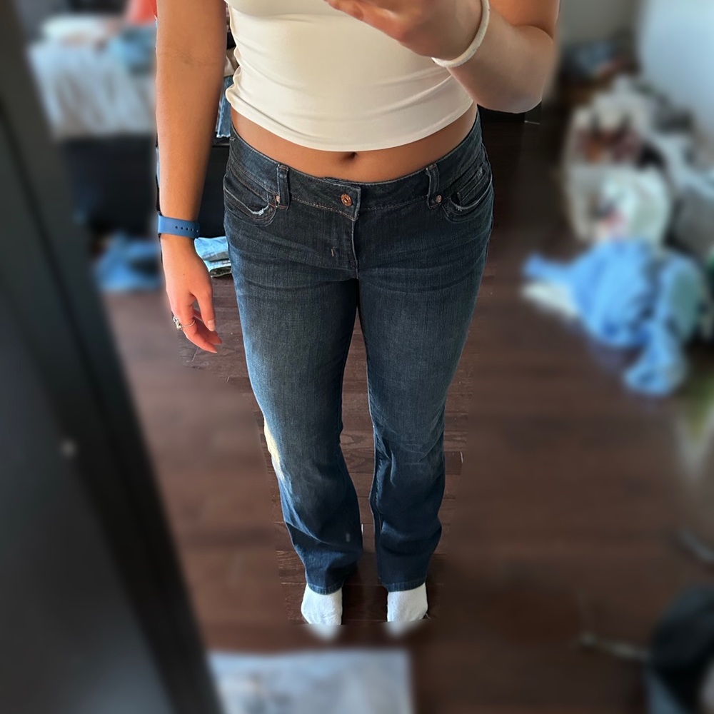 Simply Vera Vera Wang Low Rise Flare Jeans